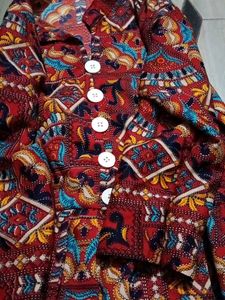 Patterned Casual Dress