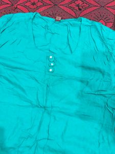 Teal Kurti Set