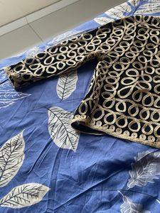 Embroidered Black Shrug