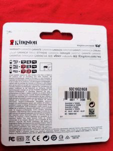 Kingston 8GB Class 4 MicroSDHC Card W/ Adapter