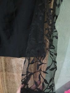 Net Hand Black Aesthetic Top For Women