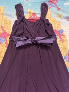 Elegant Purple Maxi Dress