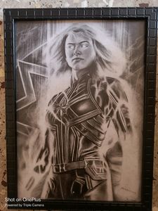 Marvel Pencil Art Sketch With Framing