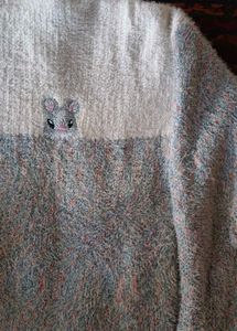 Cute Fuzzy Knit Sweater