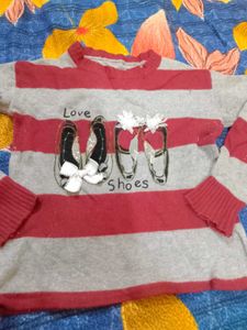 Red Cute Woolen Sweater