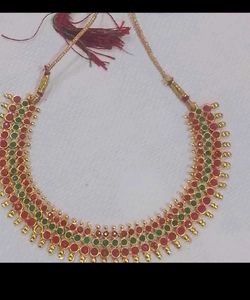 Brass Gold Multicolour Very Beautiful Jwellery Set