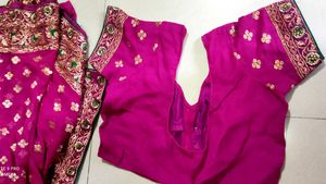 Heavy Designed Saree With Stitched Blouse