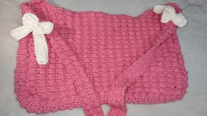 Pink Crochet Crossbody Bag