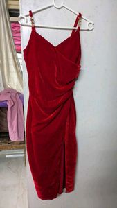 Red Velvet Mini Dress