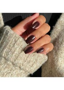 "Handmade press on Nails - Maroon Ombre Nail Set "