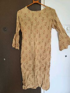 Brown Kurta Pant Set