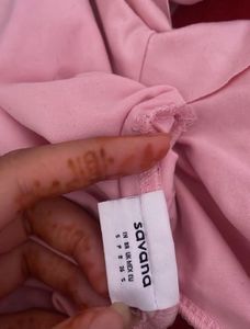 Pink Off-Shoulder Top