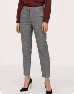 Grey Plaid Trousers