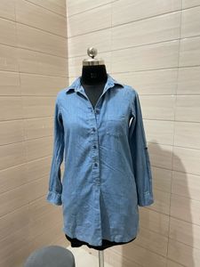 UNIQLO Denim Shirt Dress with pockets