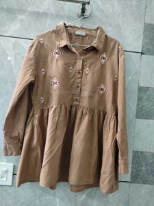 Boho Embroidered Tunic Top