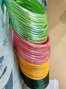 Glass Bangles Combo Set Of 4