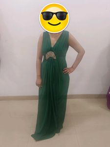 Elegant Green Maxi Dress