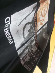 Graphic Print Black T-Shirt