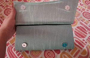 Embroidered Cloth Clutch