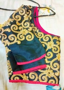 Party Wear Saree With Heavy Blouse