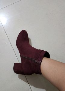 Dorothy Perkins Elegant Burgundy HeeledBoots