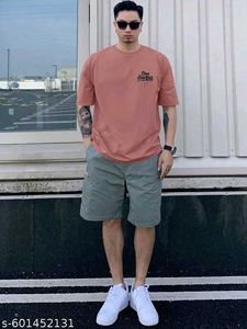 Men Cotton Blend Oversize Tshirts