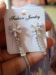 Dangling Crystal AD Earrings