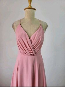 Elegant Pink Maxi Dress