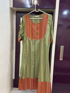Striped Green Kurta