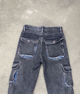 Cargo Style Denim Jeans