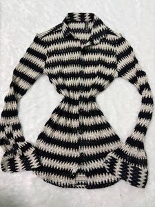 Patterned Long Sleeve Top🫶🏻