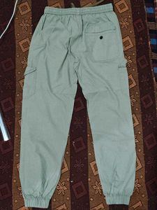 Olive Green Cargo Joggers