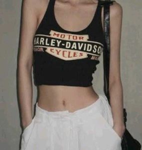Y2k Harley Davidson Crop Top