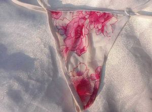 Floral Print Thong