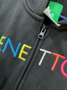 Benetton Zip Up Hoodie
