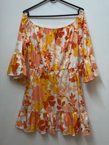 Floral Off-Shoulder Mini Dress