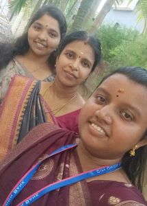 Dark cement soft silk saree