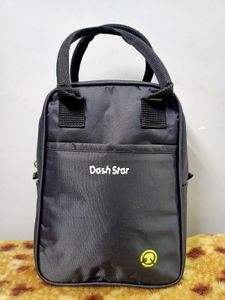 Insulated Lunch Bag Built In Water bottle Holder