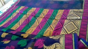 Only Prime DealCotton Silk Saree Stiched Blouse 34