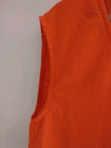 Beautiful Orange Dress And Short