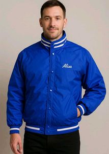 Blue Varsity Jacket - Alisa