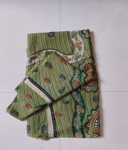 Elegant Green Paisley Saree