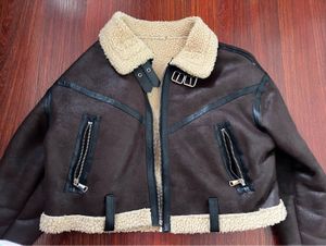 Brown Faux Leather Jacket