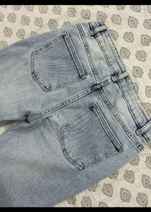 FB sister imported light wash bootcut jeans