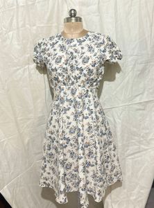 Floral Print Mini Dress💙🌸