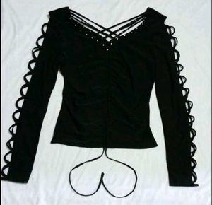 Criss Cross Black Top