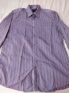 Turtle Tailors Mark Striped Slim Fit Shirt