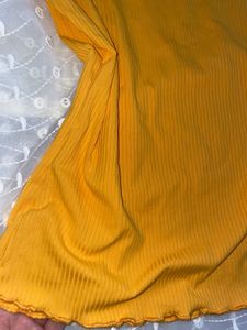People Mustard Yellow Regular Top