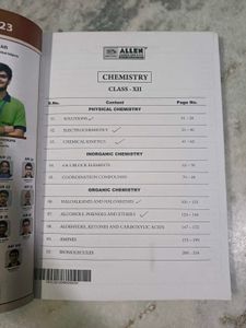 Allen Chemistry Board Booklet