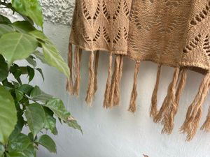 Boho Crochet Tassel Shrug – Size S